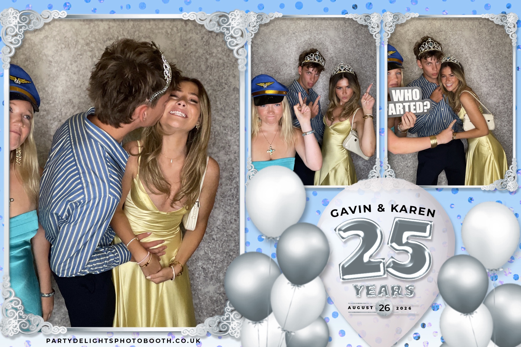 Wedding Anniversary - Karen and Gavin - Silver 25 Years | View more photos from the event at gallery.partydelightsphotobooth.co.uk/u/PartyDelightsPhotoBooth/Wedding-Anniversary-Karen-and-Gavin-Silver-25-Years