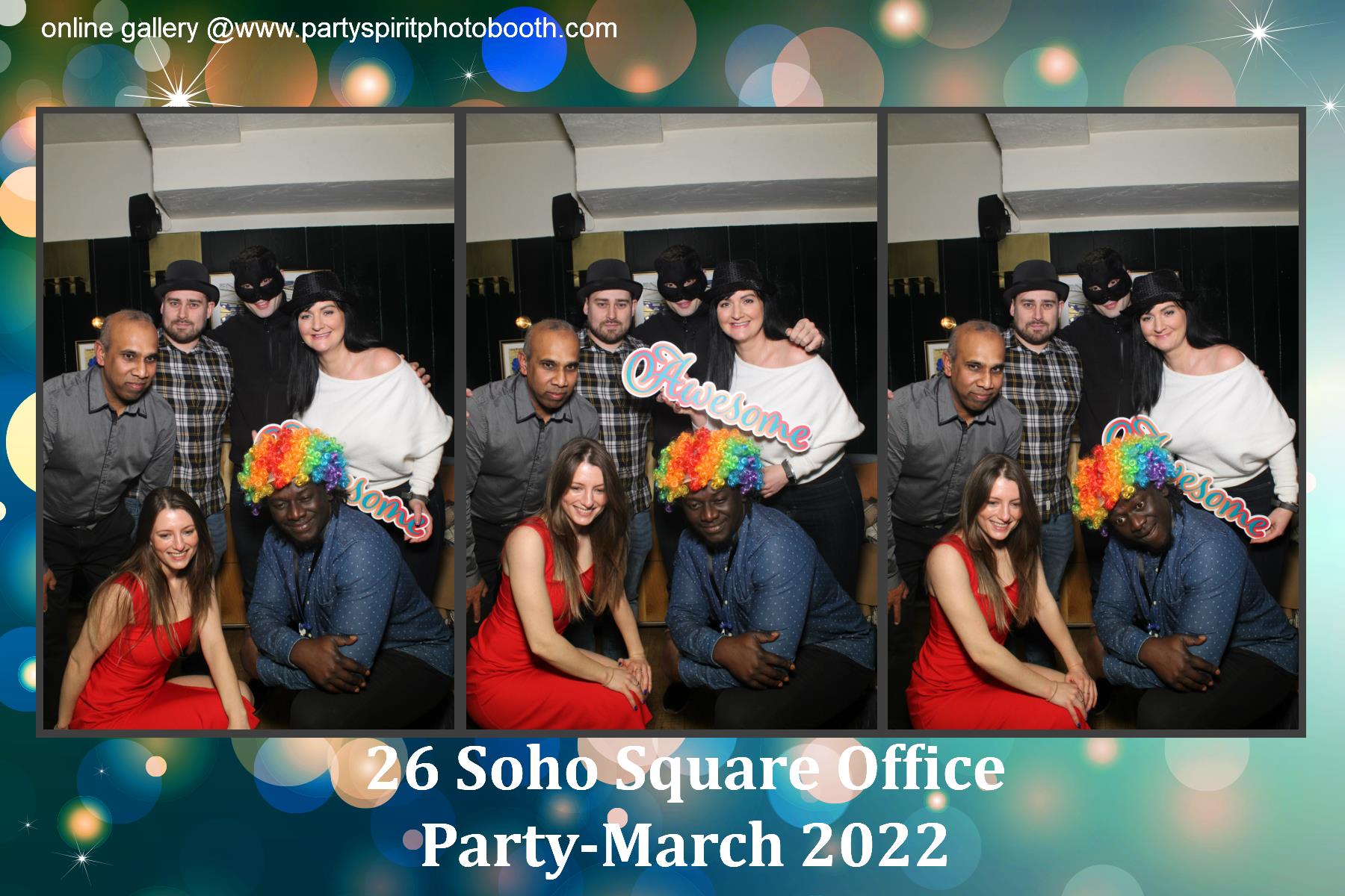 Office Party - Soho Square | View more photos from the event at gallery.partyspiritphotobooth.com/u/PartySpiritPhotoBooth/Office-Party-Soho-Square