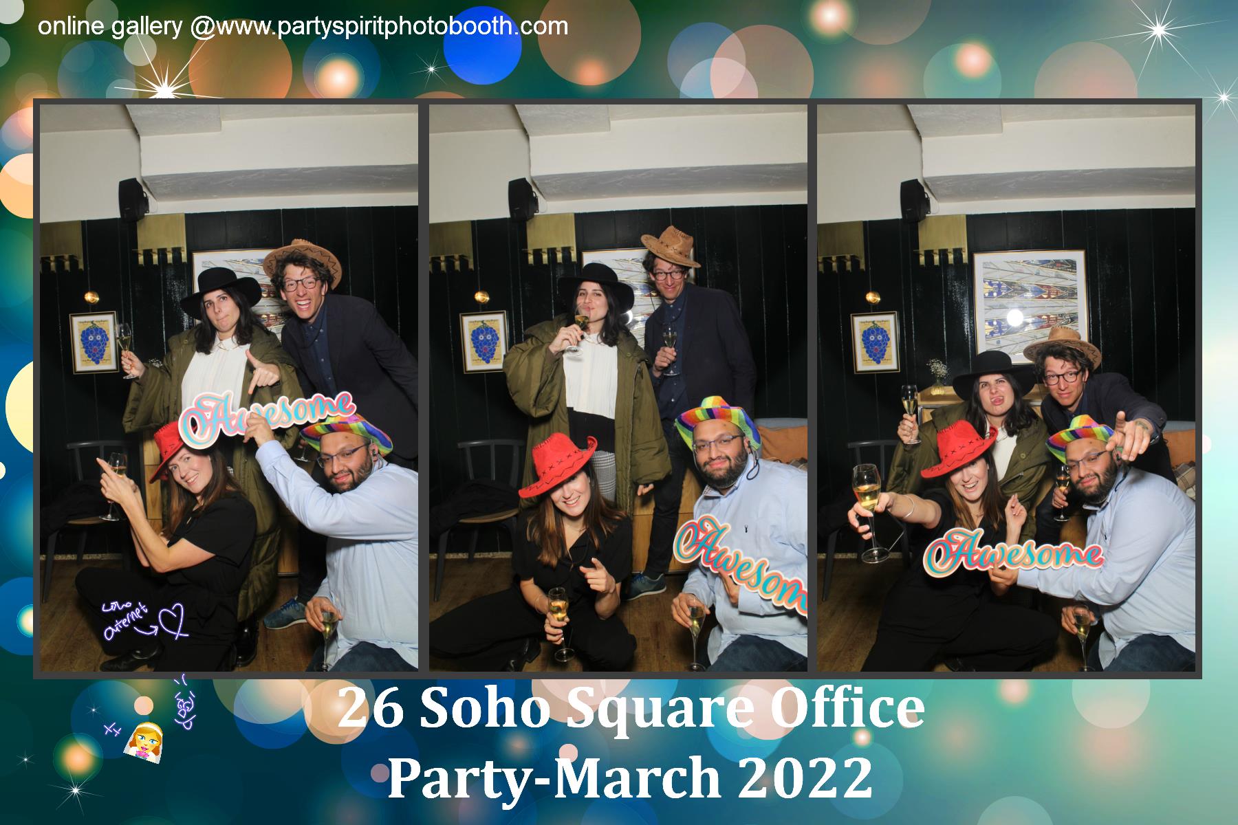 Office Party - Soho Square | View more photos from the event at gallery.partyspiritphotobooth.com/u/PartySpiritPhotoBooth/Office-Party-Soho-Square