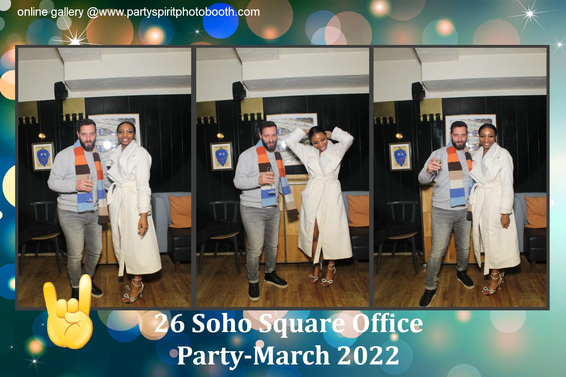 Office Party - Soho Square | View more photos from the event at gallery.partyspiritphotobooth.com/u/PartySpiritPhotoBooth/Office-Party-Soho-Square