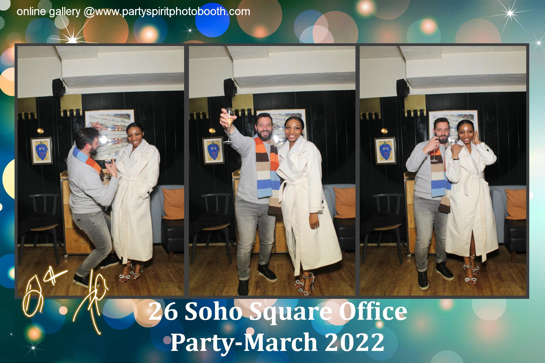Office Party - Soho Square | View more photos from the event at gallery.partyspiritphotobooth.com/u/PartySpiritPhotoBooth/Office-Party-Soho-Square