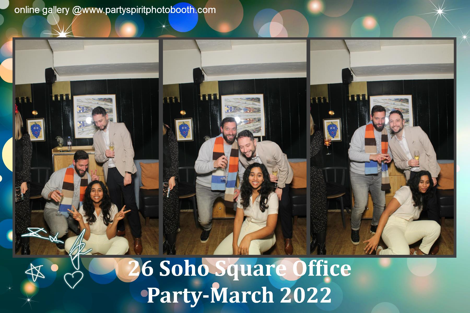 Office Party - Soho Square | View more photos from the event at gallery.partyspiritphotobooth.com/u/PartySpiritPhotoBooth/Office-Party-Soho-Square