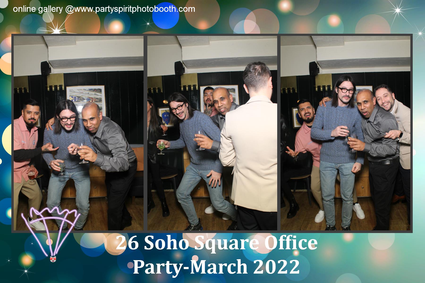 Office Party - Soho Square | View more photos from the event at gallery.partyspiritphotobooth.com/u/PartySpiritPhotoBooth/Office-Party-Soho-Square