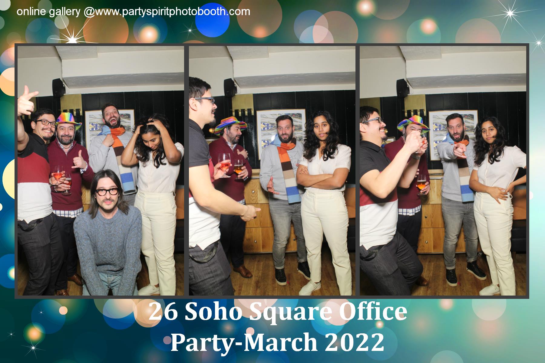 Office Party - Soho Square | View more photos from the event at gallery.partyspiritphotobooth.com/u/PartySpiritPhotoBooth/Office-Party-Soho-Square
