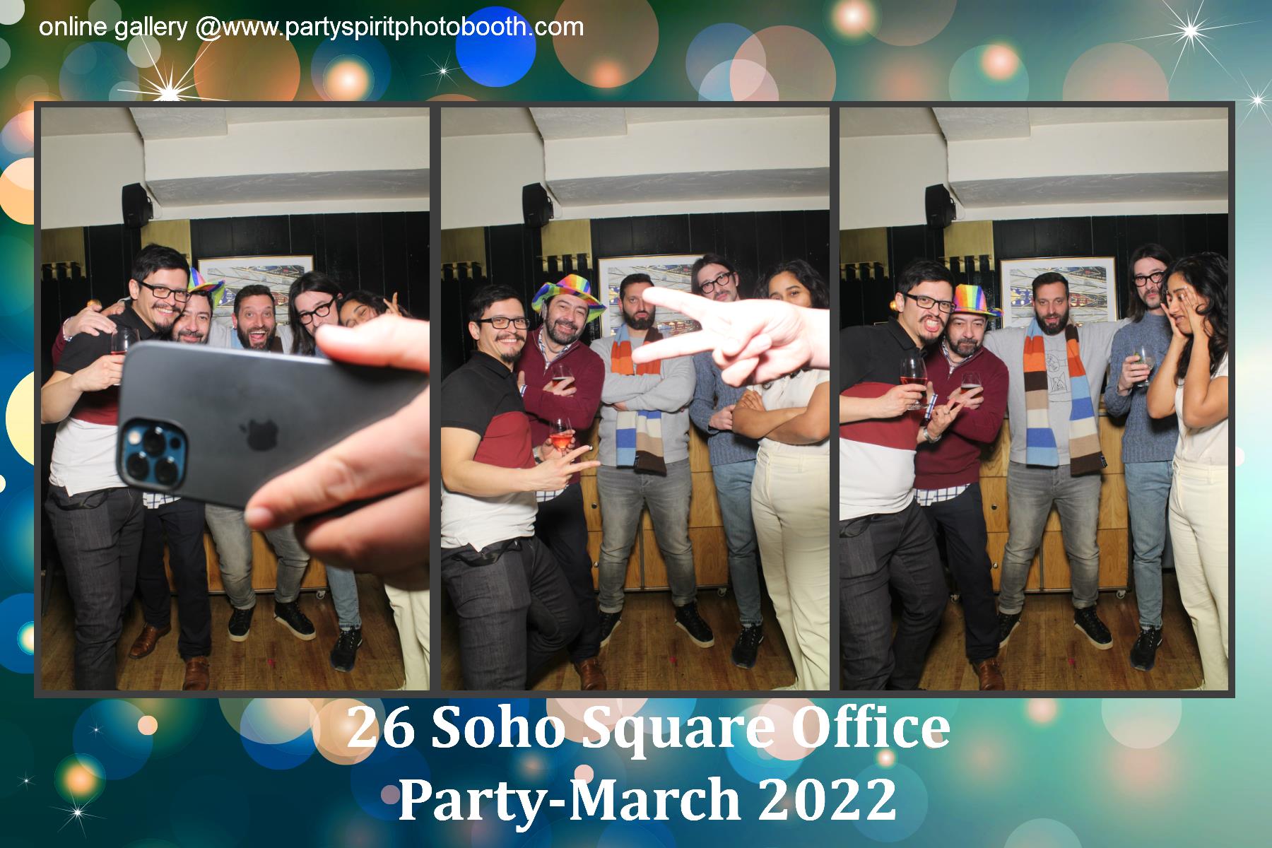 Office Party - Soho Square | View more photos from the event at gallery.partyspiritphotobooth.com/u/PartySpiritPhotoBooth/Office-Party-Soho-Square