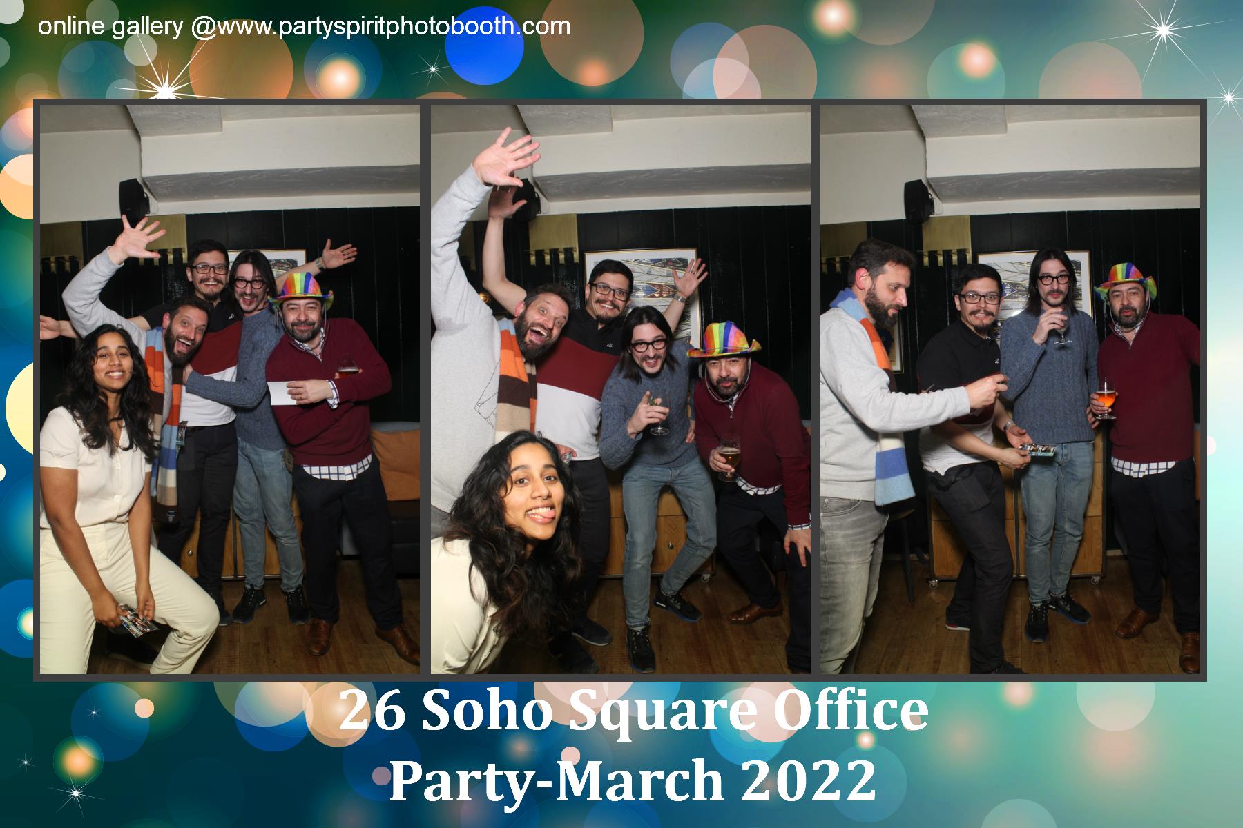 Office Party - Soho Square | View more photos from the event at gallery.partyspiritphotobooth.com/u/PartySpiritPhotoBooth/Office-Party-Soho-Square