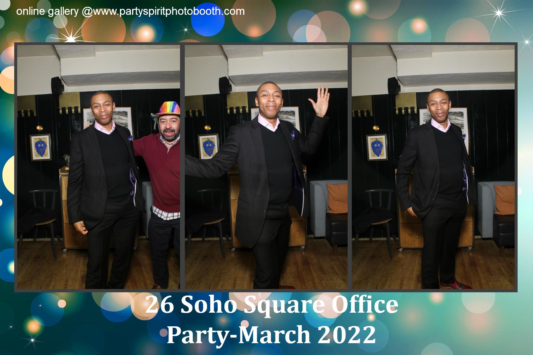 Office Party - Soho Square | View more photos from the event at gallery.partyspiritphotobooth.com/u/PartySpiritPhotoBooth/Office-Party-Soho-Square