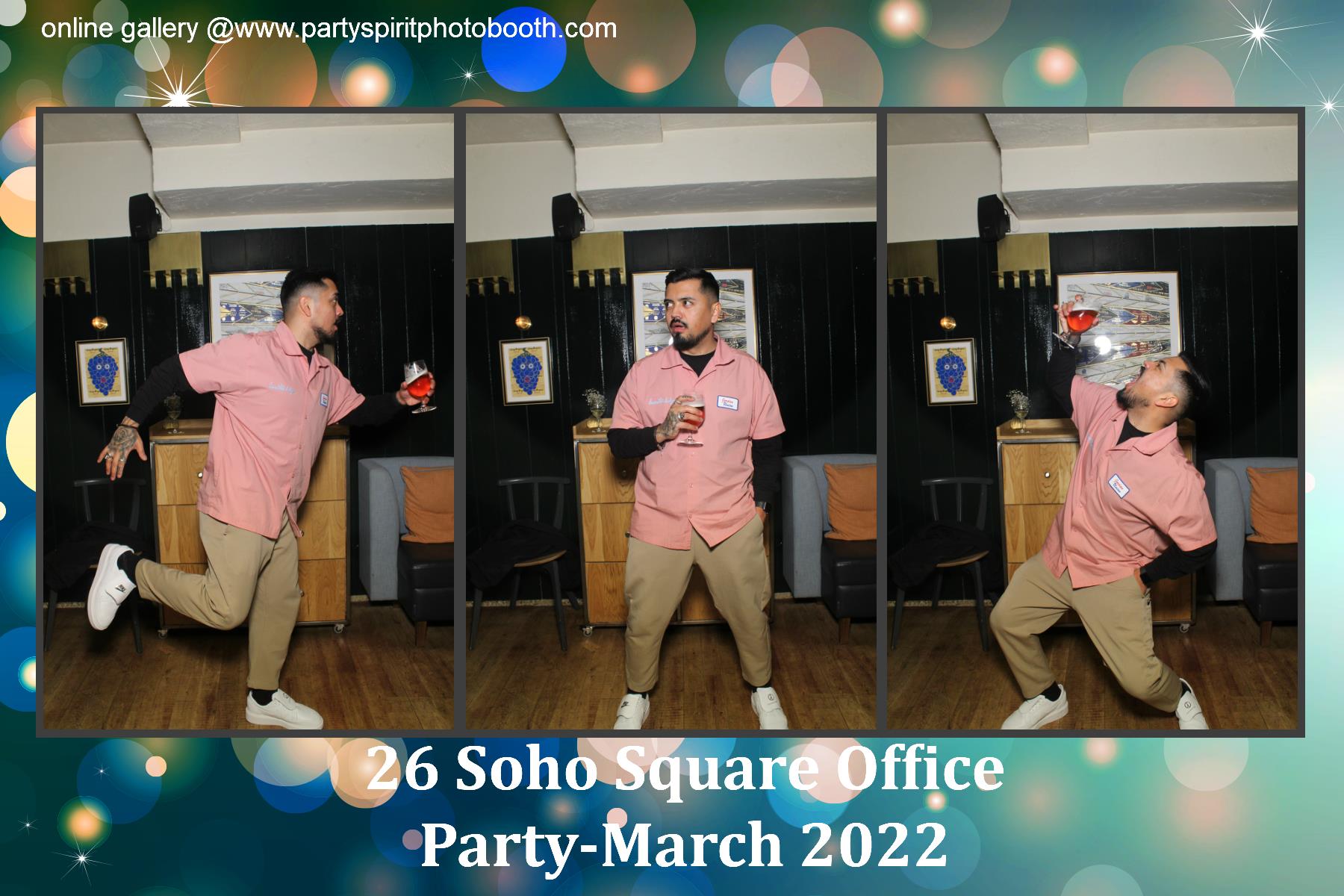 Office Party - Soho Square | View more photos from the event at gallery.partyspiritphotobooth.com/u/PartySpiritPhotoBooth/Office-Party-Soho-Square