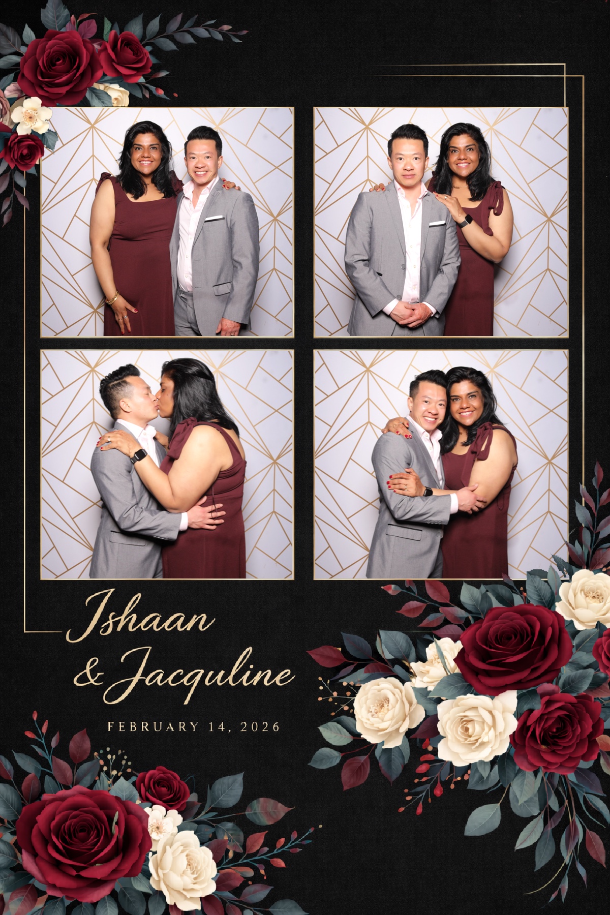 Ishaan + Jacqueline Wedding | View more photos from the event at v1.boothgallery.com/u/PhabPhotobooth/Ishaan-Jacqueline-Wedding