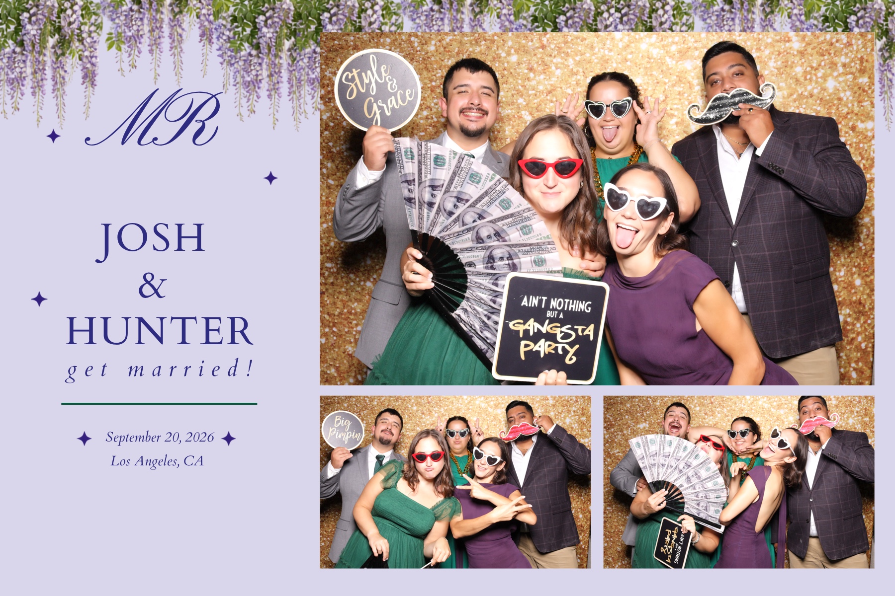 Josh + Hunter Wedding | View more photos from the event at v1.boothgallery.com/u/PhabPhotobooth/Josh-Hunter-Wedding