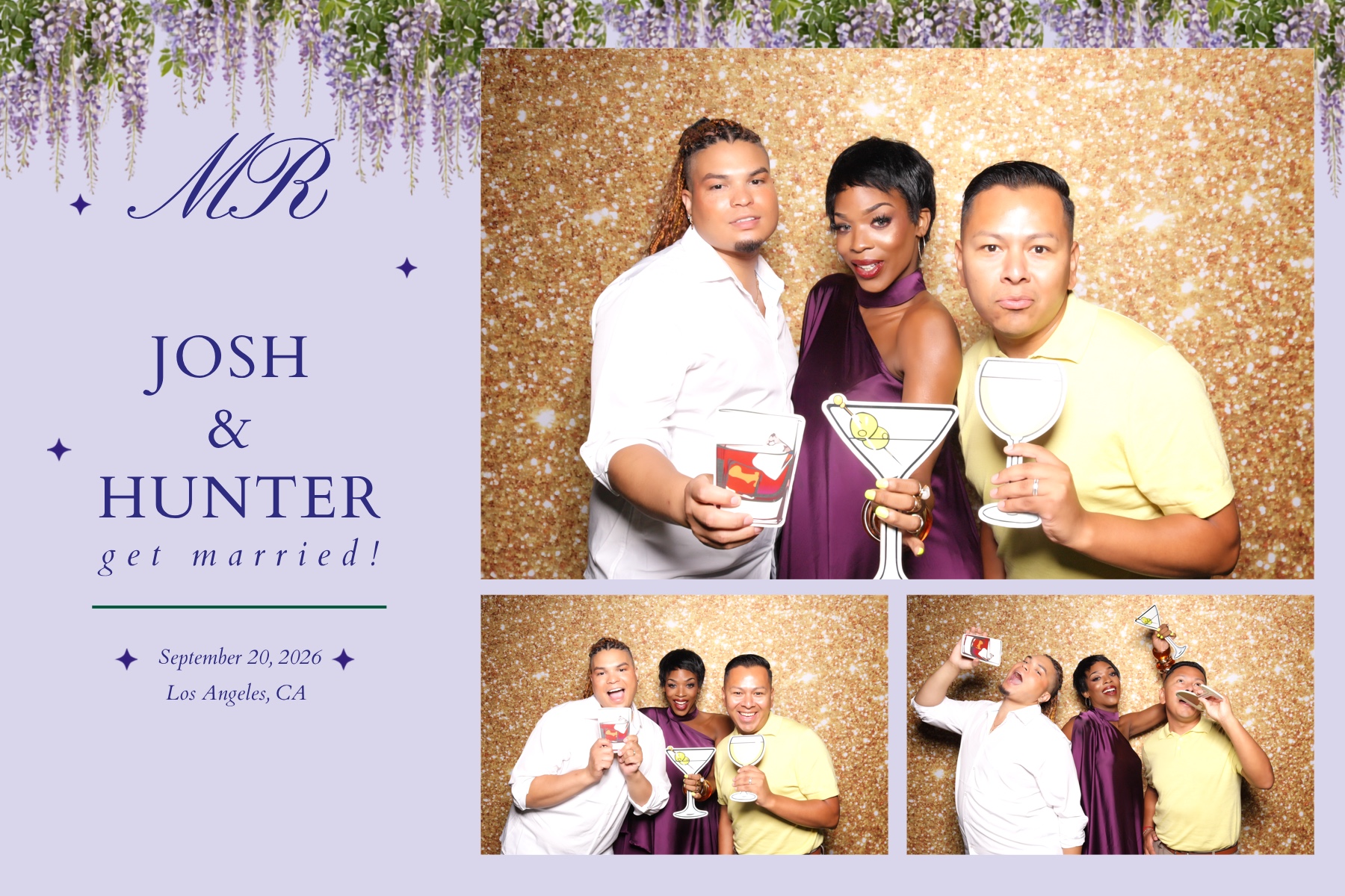 Josh + Hunter Wedding | View more photos from the event at v1.boothgallery.com/u/PhabPhotobooth/Josh-Hunter-Wedding