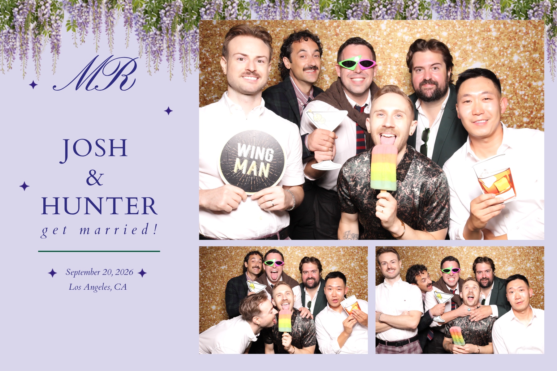 Josh + Hunter Wedding | View more photos from the event at v1.boothgallery.com/u/PhabPhotobooth/Josh-Hunter-Wedding