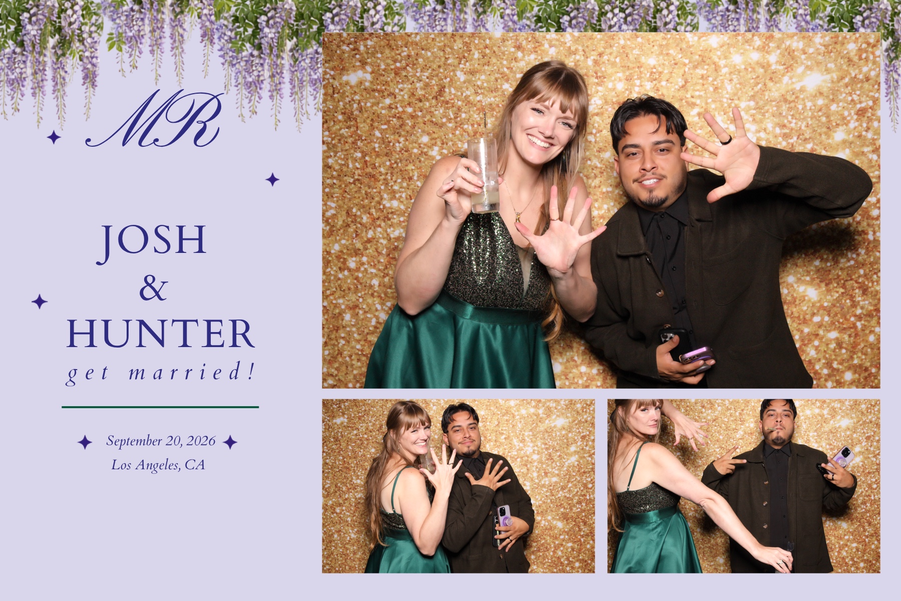 Josh + Hunter Wedding | View more photos from the event at v1.boothgallery.com/u/PhabPhotobooth/Josh-Hunter-Wedding