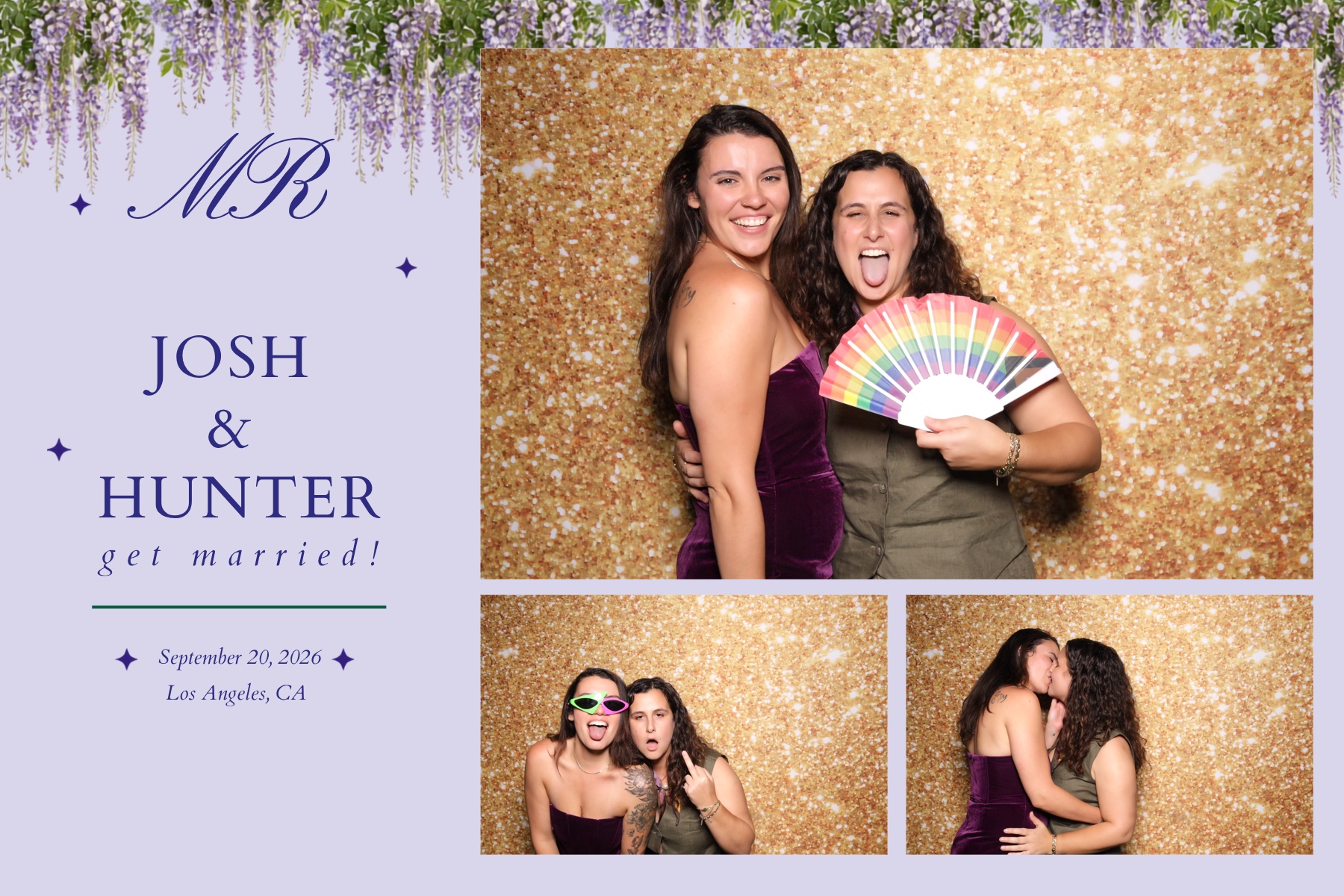 Josh + Hunter Wedding | View more photos from the event at v1.boothgallery.com/u/PhabPhotobooth/Josh-Hunter-Wedding