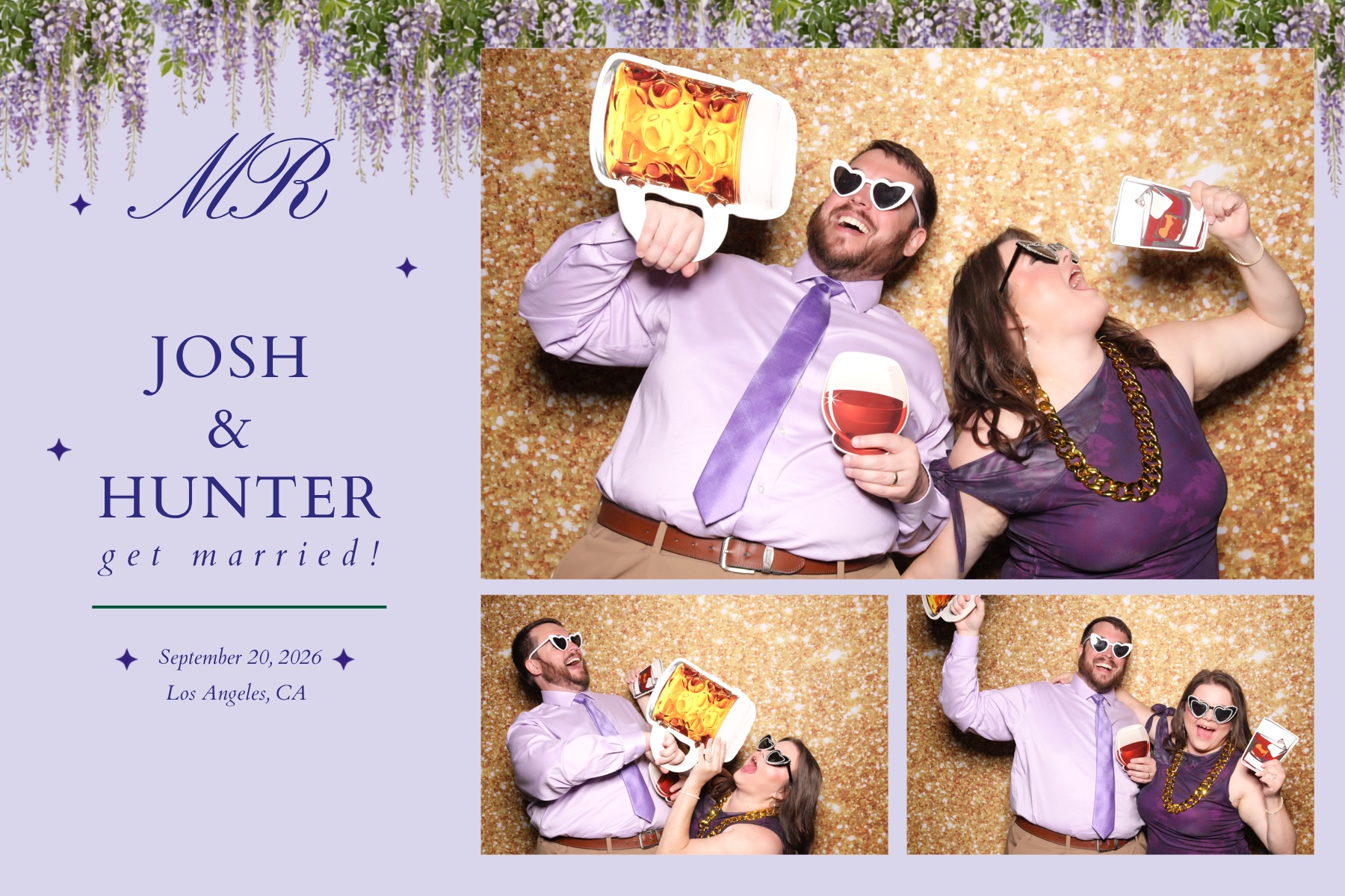 Josh + Hunter Wedding | View more photos from the event at v1.boothgallery.com/u/PhabPhotobooth/Josh-Hunter-Wedding