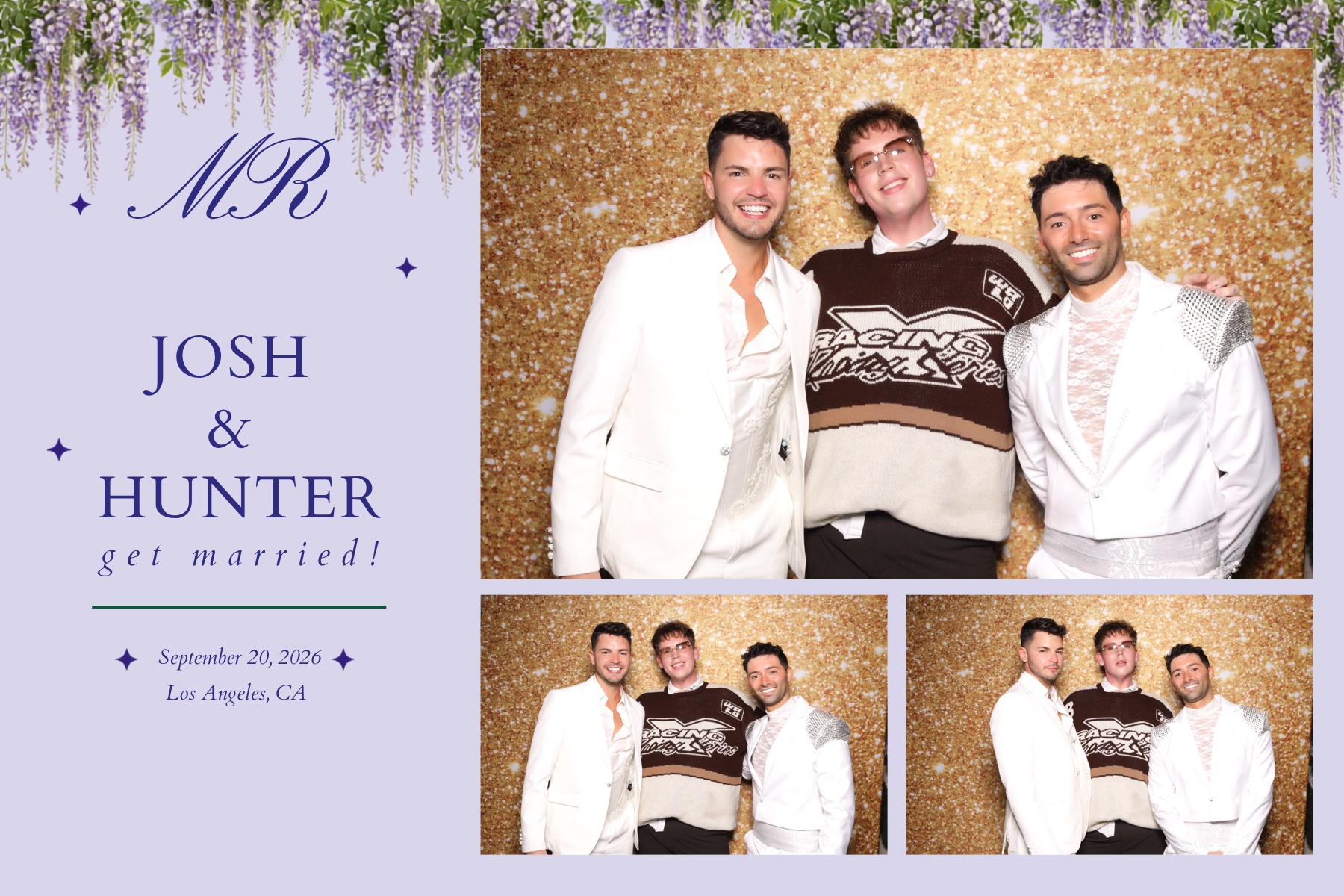 Josh + Hunter Wedding | View more photos from the event at v1.boothgallery.com/u/PhabPhotobooth/Josh-Hunter-Wedding