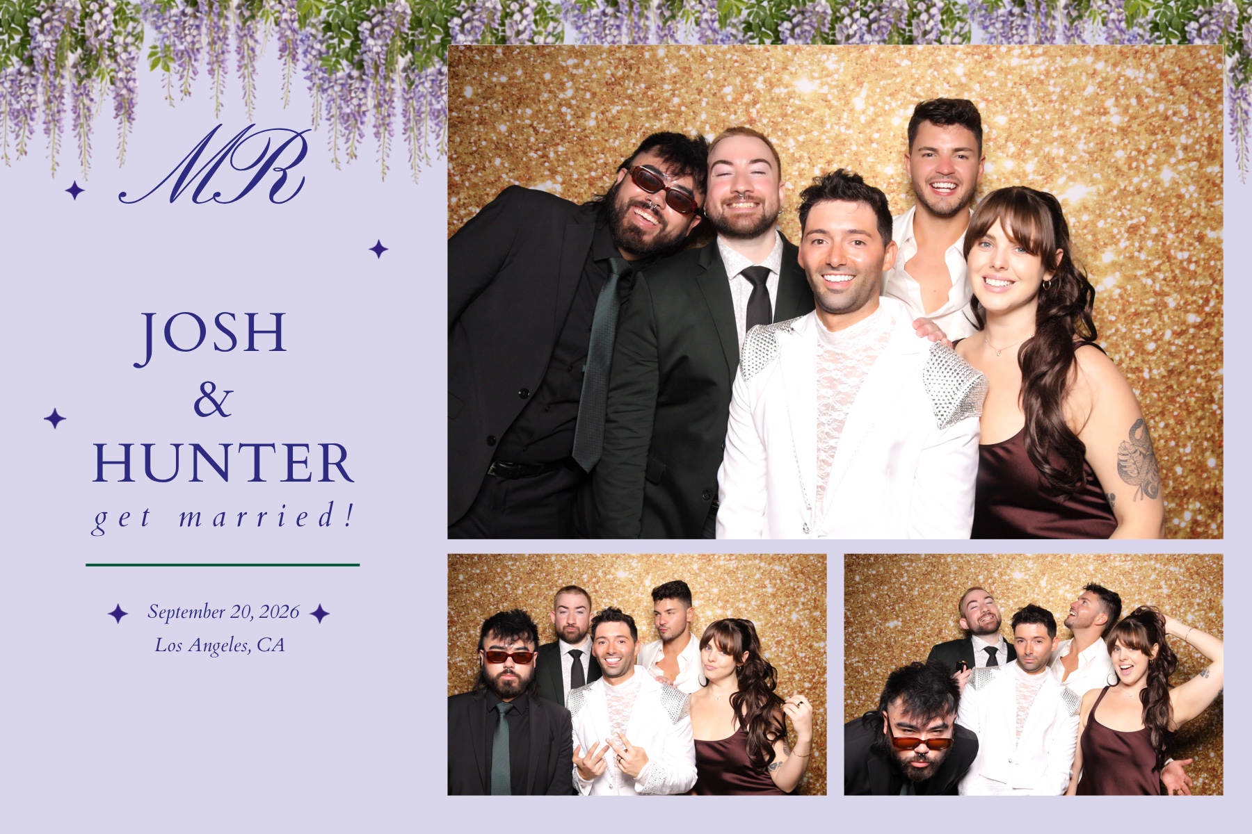 Josh + Hunter Wedding | View more photos from the event at v1.boothgallery.com/u/PhabPhotobooth/Josh-Hunter-Wedding