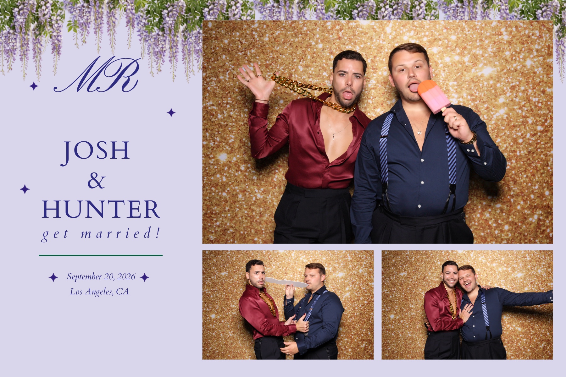 Josh + Hunter Wedding | View more photos from the event at v1.boothgallery.com/u/PhabPhotobooth/Josh-Hunter-Wedding