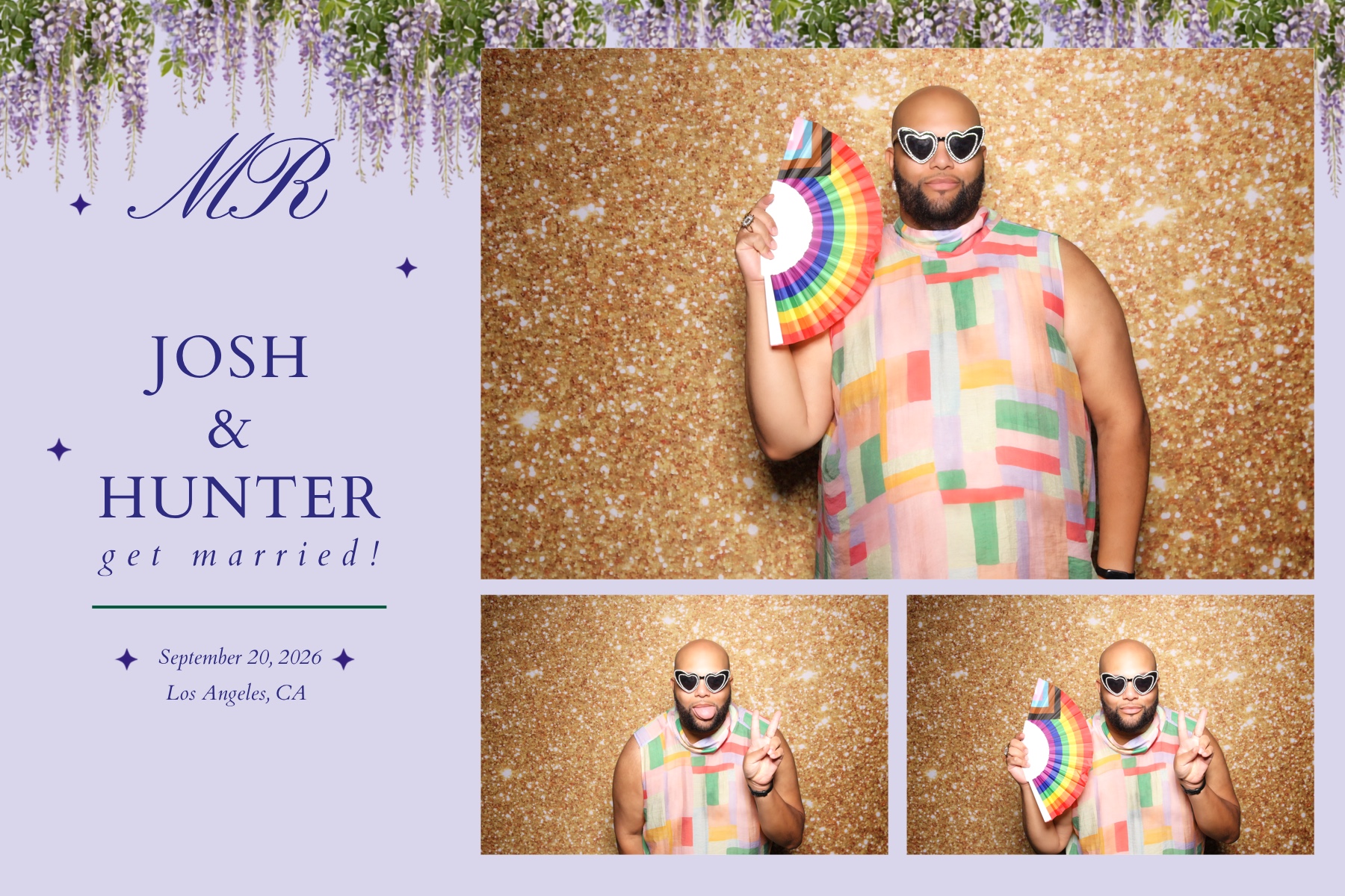 Josh + Hunter Wedding | View more photos from the event at v1.boothgallery.com/u/PhabPhotobooth/Josh-Hunter-Wedding