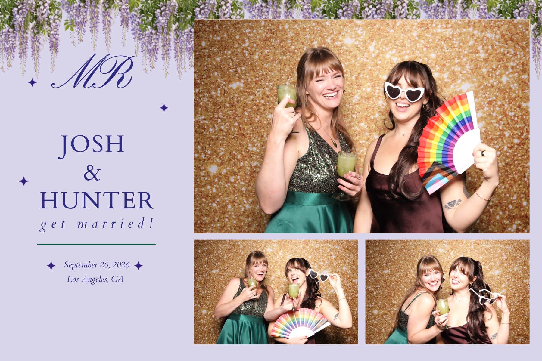 Josh + Hunter Wedding | View more photos from the event at v1.boothgallery.com/u/PhabPhotobooth/Josh-Hunter-Wedding