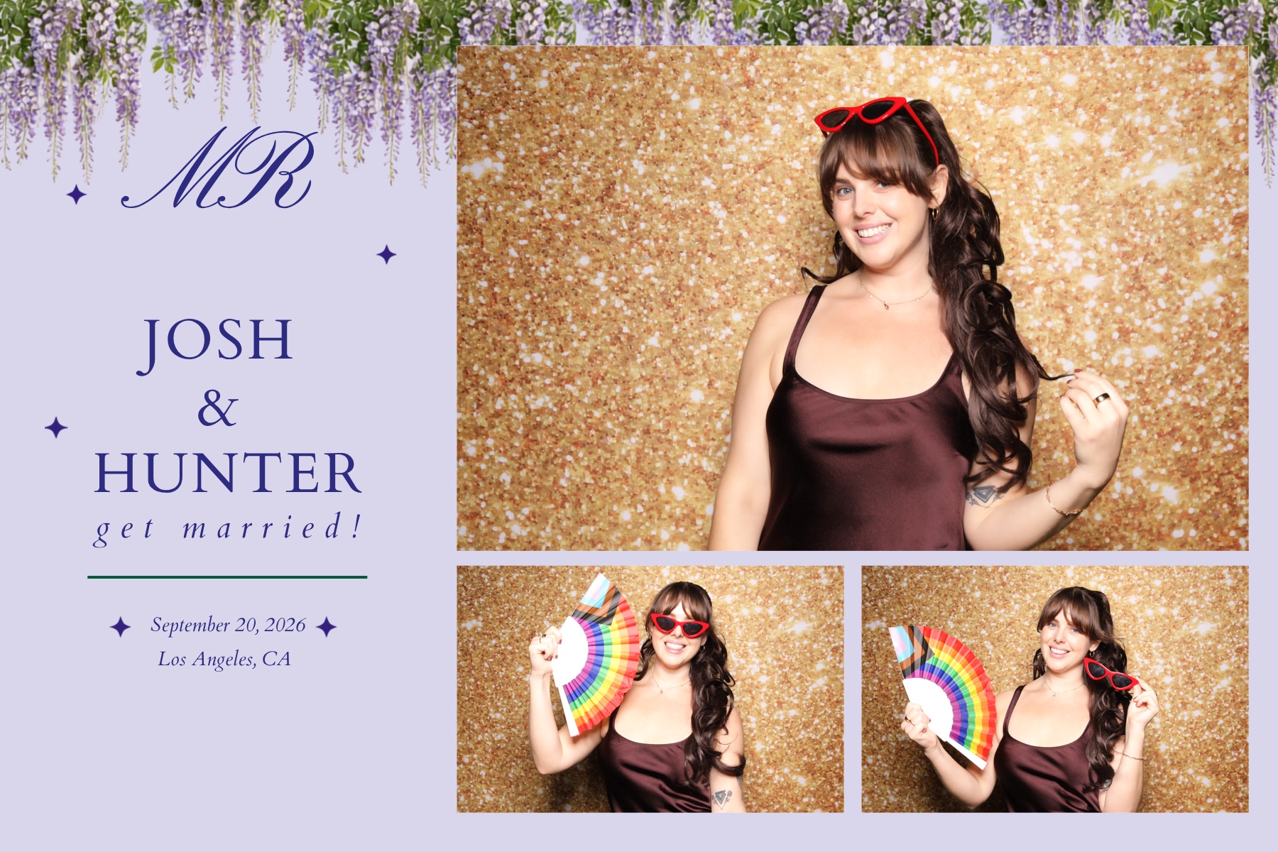 Josh + Hunter Wedding | View more photos from the event at v1.boothgallery.com/u/PhabPhotobooth/Josh-Hunter-Wedding