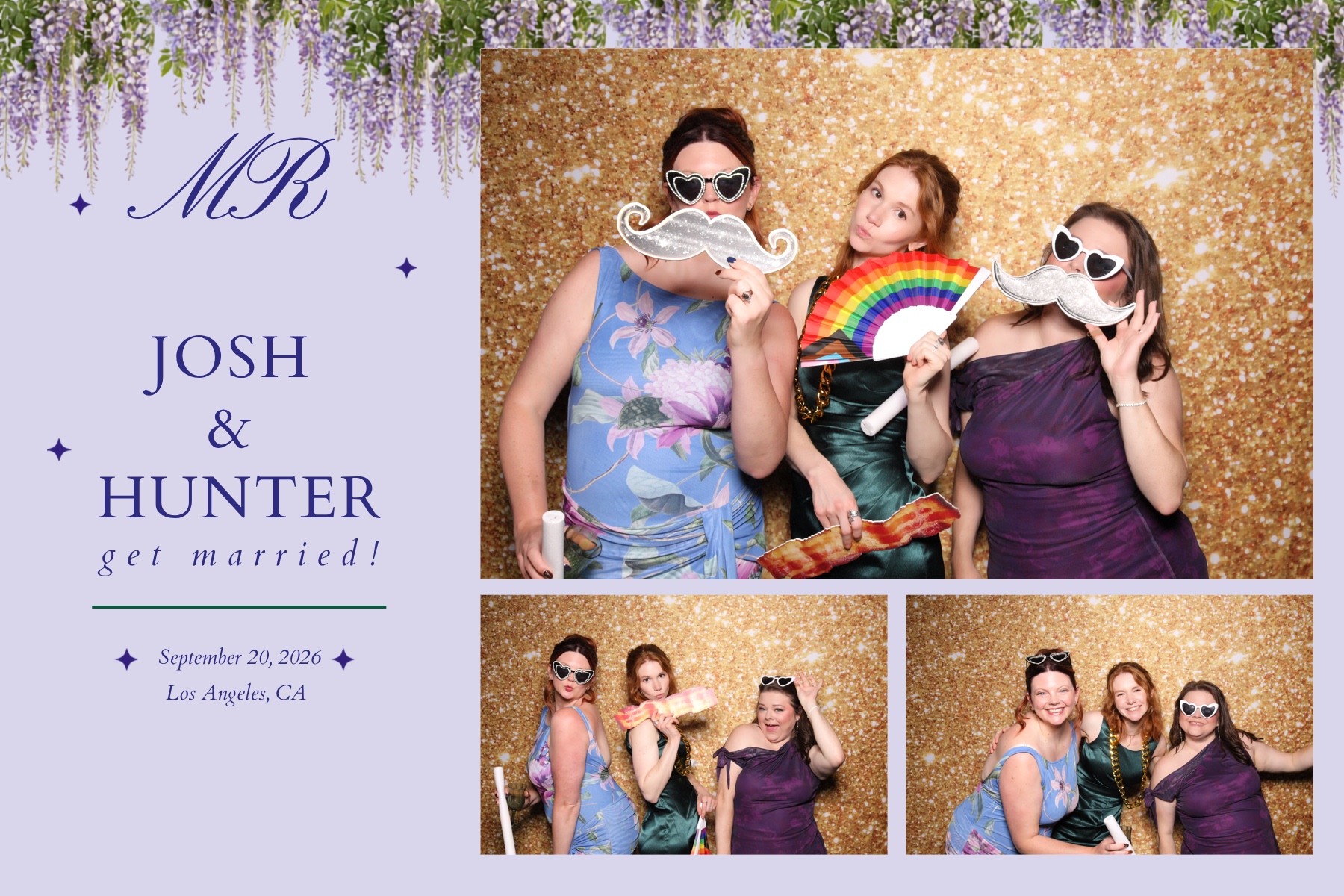Josh + Hunter Wedding | View more photos from the event at v1.boothgallery.com/u/PhabPhotobooth/Josh-Hunter-Wedding