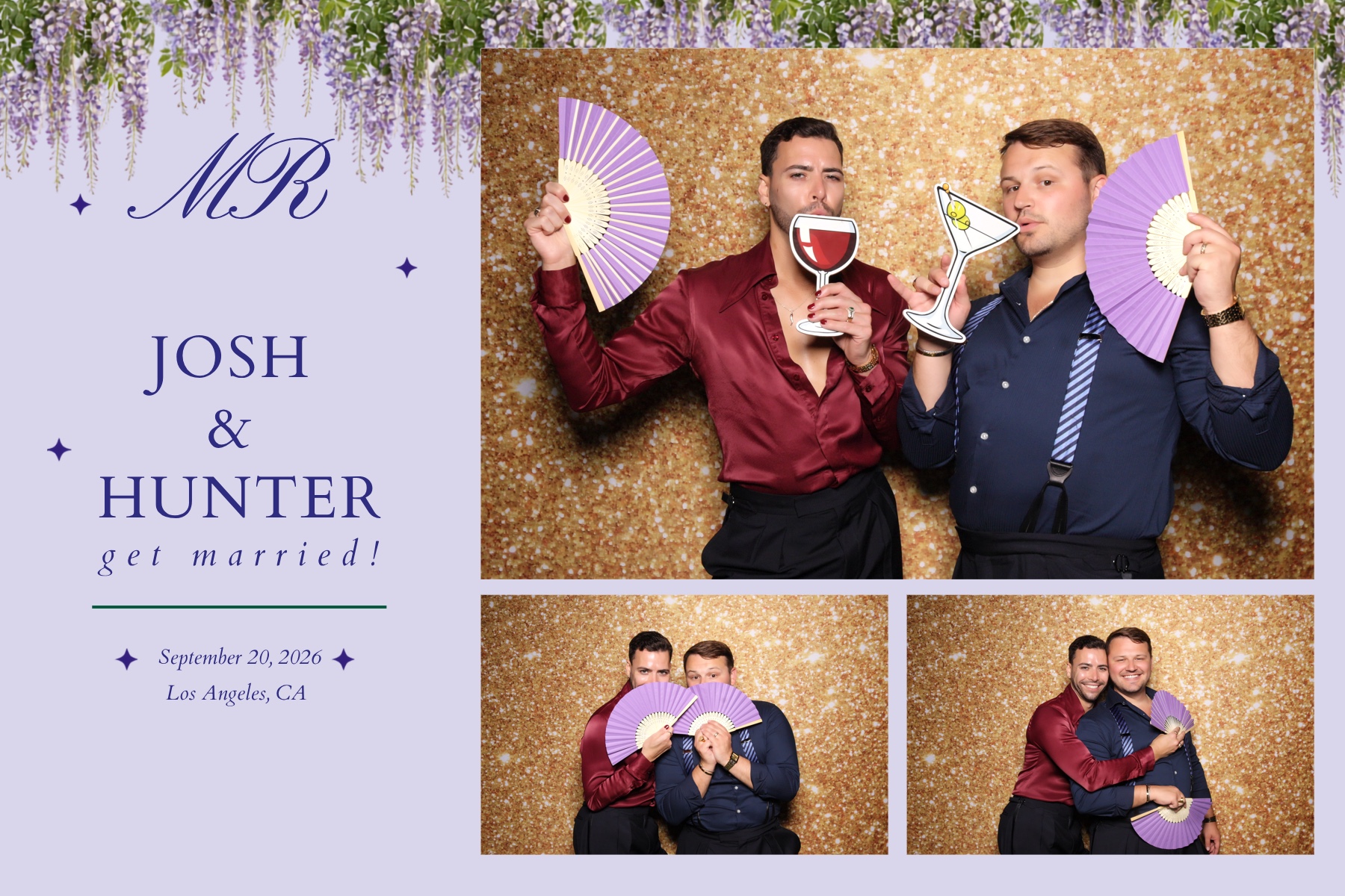 Josh + Hunter Wedding | View more photos from the event at v1.boothgallery.com/u/PhabPhotobooth/Josh-Hunter-Wedding