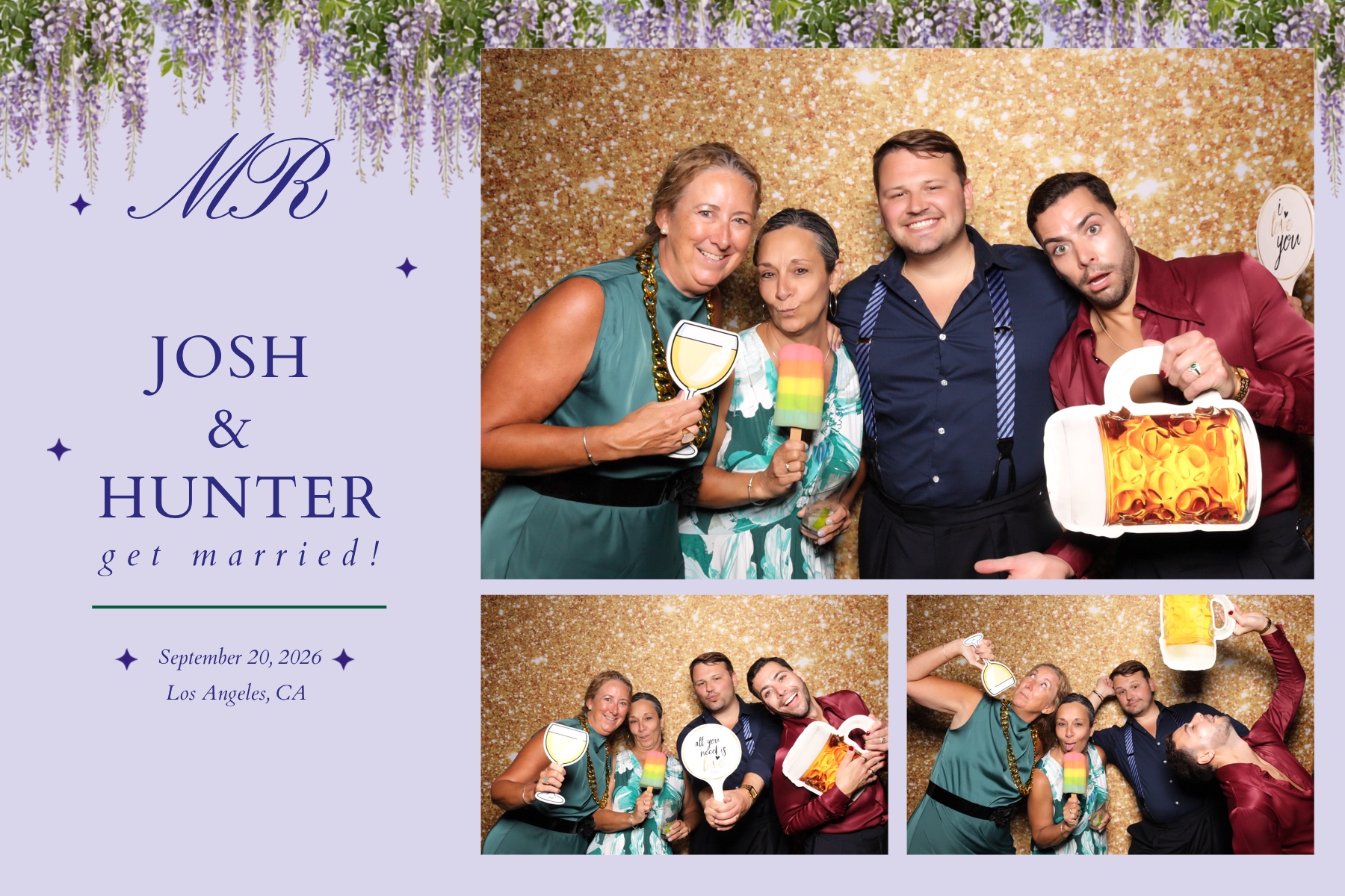 Josh + Hunter Wedding | View more photos from the event at v1.boothgallery.com/u/PhabPhotobooth/Josh-Hunter-Wedding
