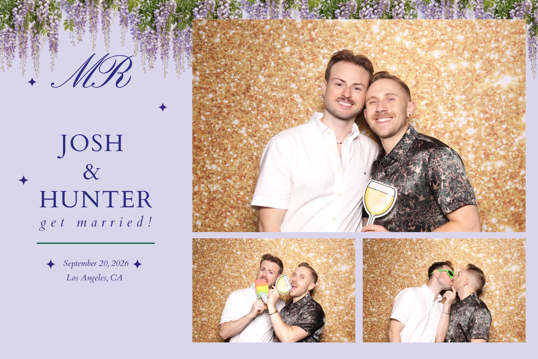 Josh + Hunter Wedding | View more photos from the event at v1.boothgallery.com/u/PhabPhotobooth/Josh-Hunter-Wedding