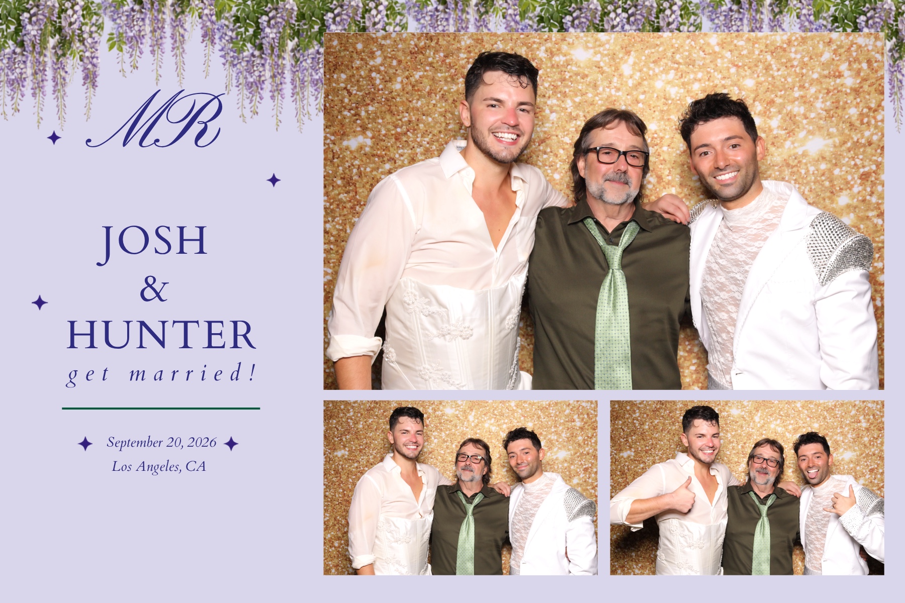 Josh + Hunter Wedding | View more photos from the event at v1.boothgallery.com/u/PhabPhotobooth/Josh-Hunter-Wedding