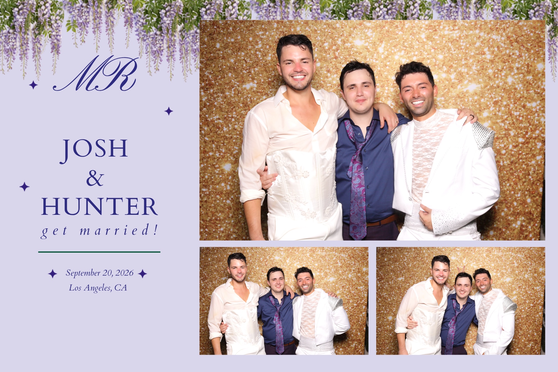 Josh + Hunter Wedding | View more photos from the event at v1.boothgallery.com/u/PhabPhotobooth/Josh-Hunter-Wedding