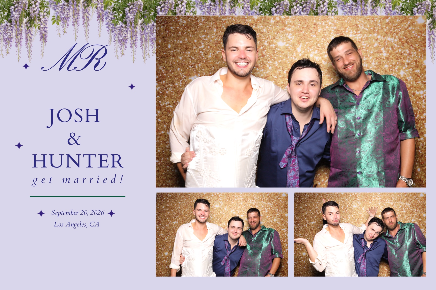 Josh + Hunter Wedding | View more photos from the event at v1.boothgallery.com/u/PhabPhotobooth/Josh-Hunter-Wedding