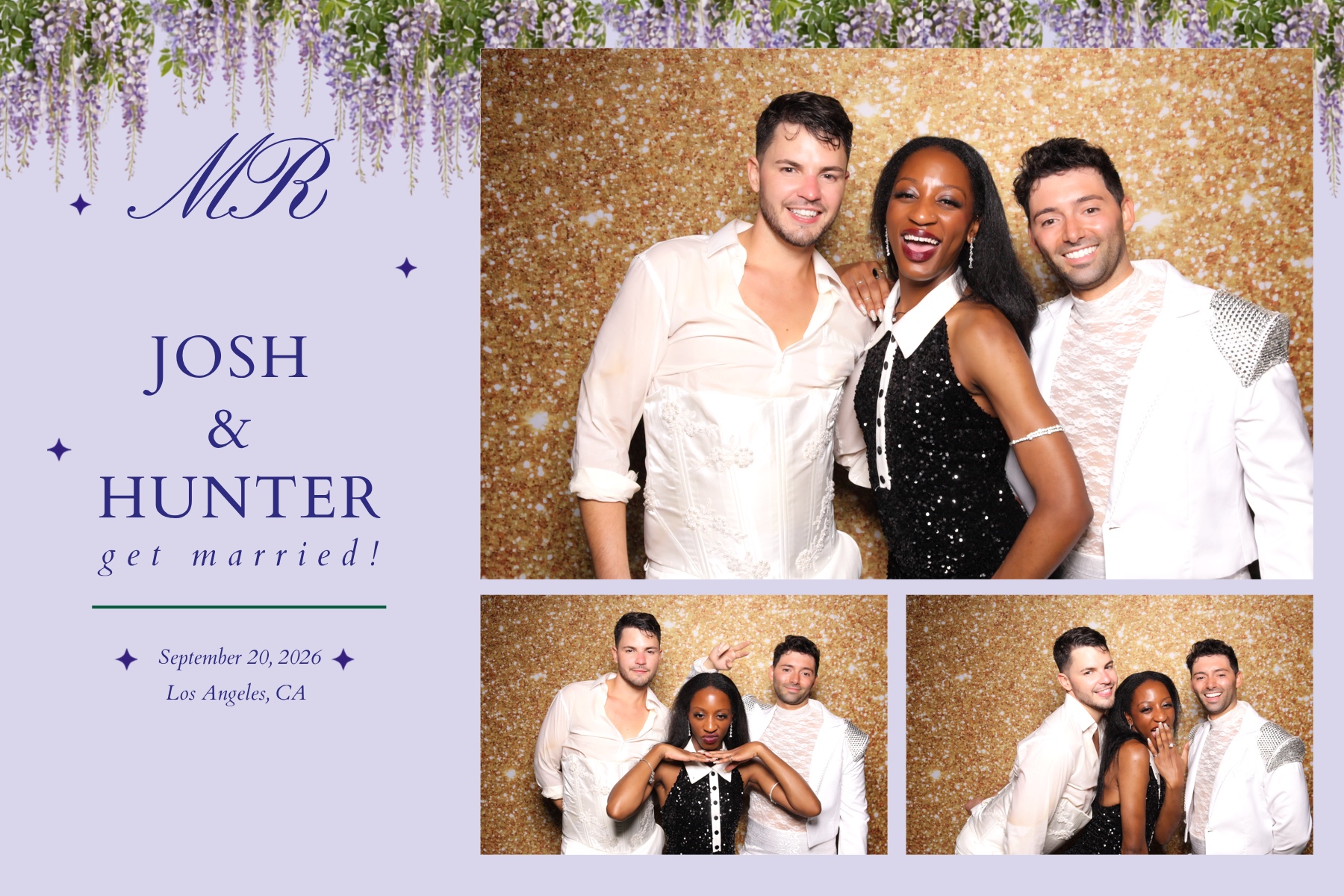 Josh + Hunter Wedding | View more photos from the event at v1.boothgallery.com/u/PhabPhotobooth/Josh-Hunter-Wedding