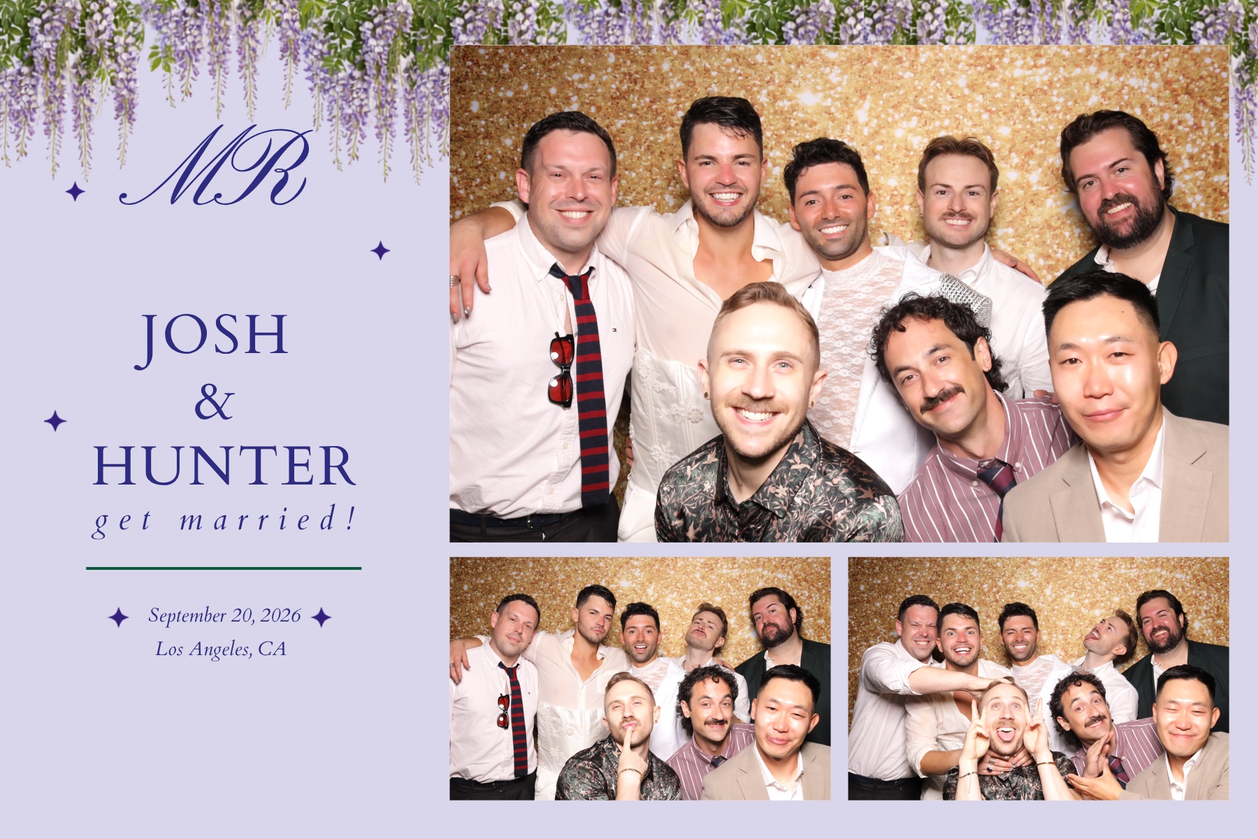 Josh + Hunter Wedding | View more photos from the event at v1.boothgallery.com/u/PhabPhotobooth/Josh-Hunter-Wedding