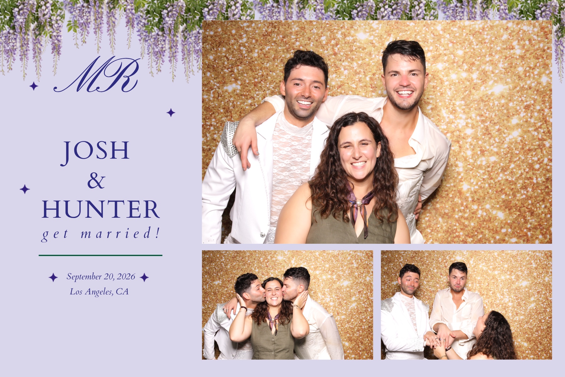 Josh + Hunter Wedding | View more photos from the event at v1.boothgallery.com/u/PhabPhotobooth/Josh-Hunter-Wedding