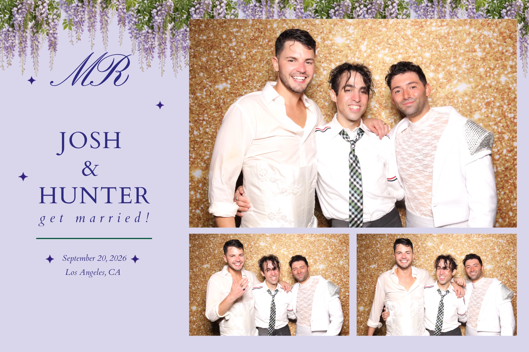 Josh + Hunter Wedding | View more photos from the event at v1.boothgallery.com/u/PhabPhotobooth/Josh-Hunter-Wedding