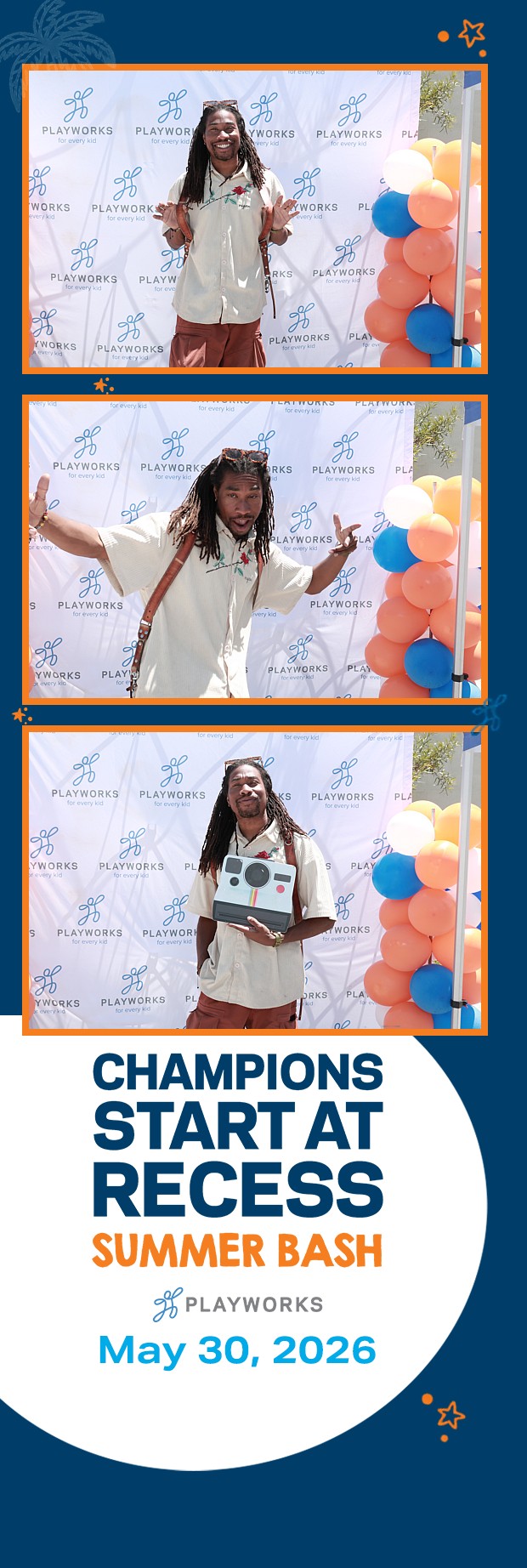 Playworks Summer Bash | View more photos from the event at v1.boothgallery.com/u/PhabPhotobooth/Playworks-Summer-Bash