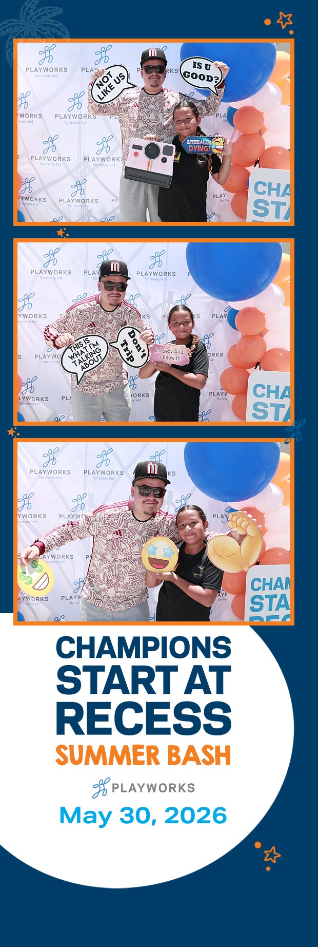 Playworks Summer Bash | View more photos from the event at v1.boothgallery.com/u/PhabPhotobooth/Playworks-Summer-Bash