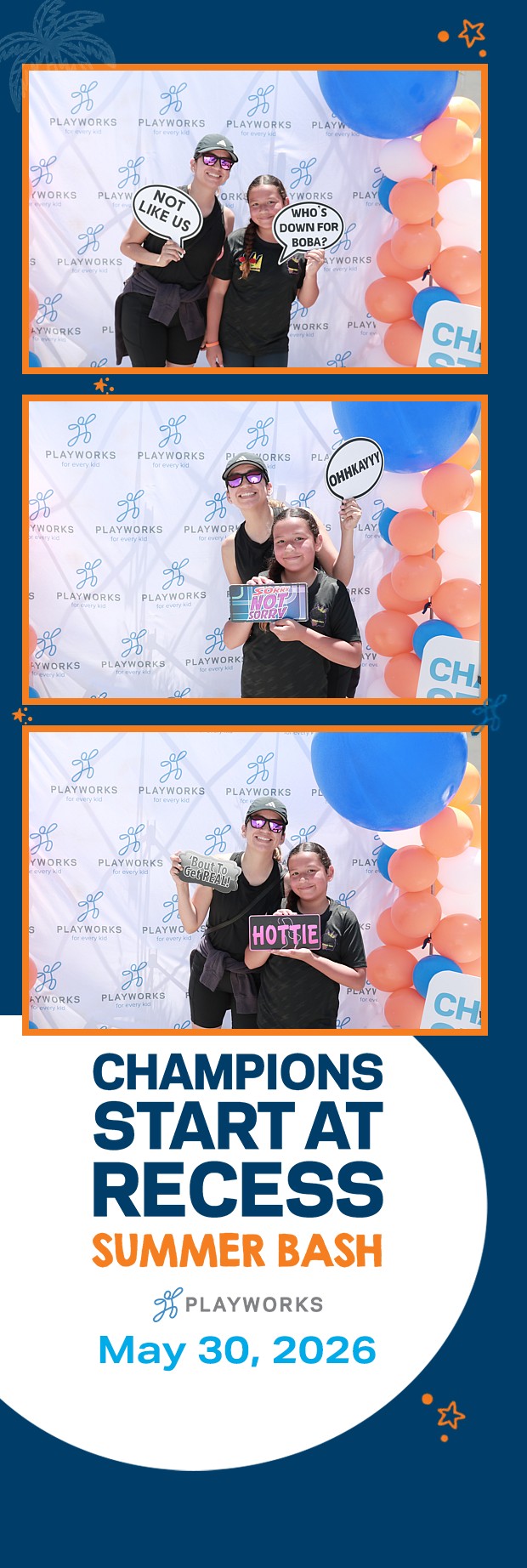 Playworks Summer Bash | View more photos from the event at v1.boothgallery.com/u/PhabPhotobooth/Playworks-Summer-Bash