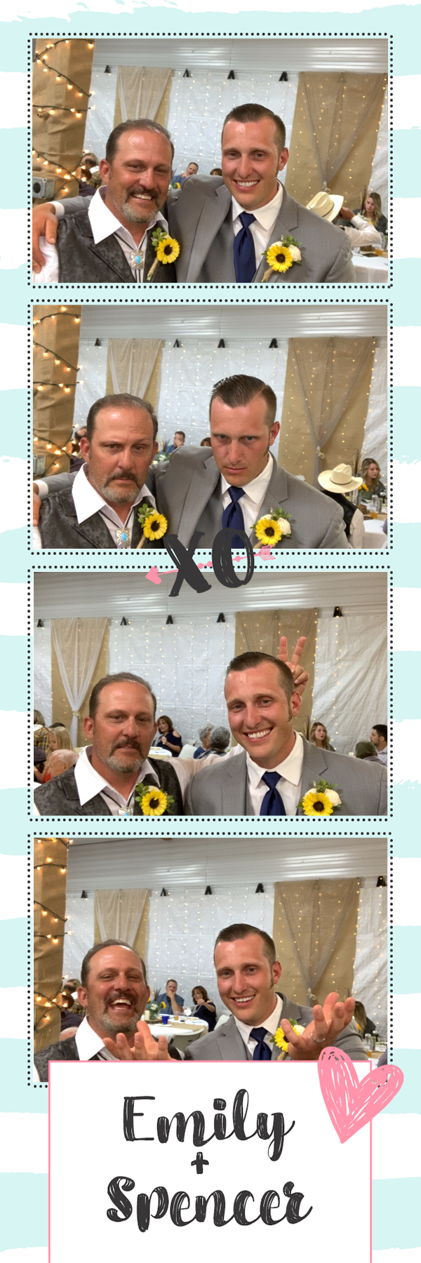 Emily and Spencer's Wedding | View more photos from the event at gallery.photoboothbillings.com/u/PhotoBoothBillings/Emily-and-Spencers-Wedding
