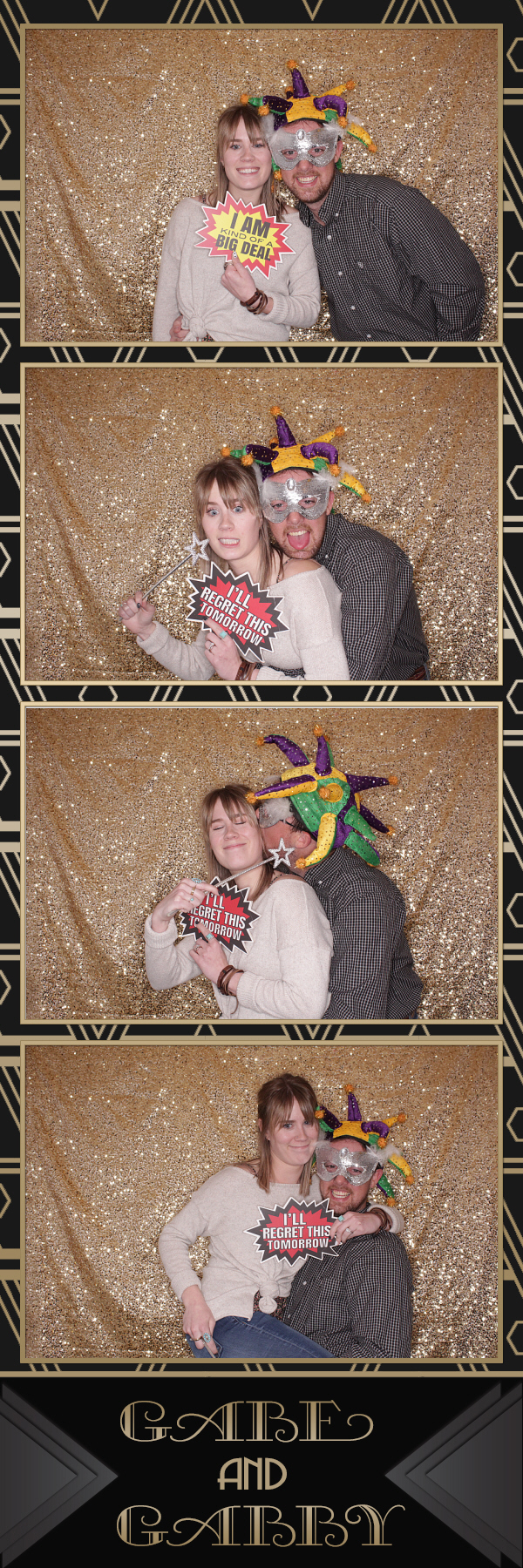 Gabe and Gabby's Wedding | View more photos from the event at gallery.photoboothbillings.com/u/PhotoBoothBillings/Gabe-and-Gabbys-Wedding