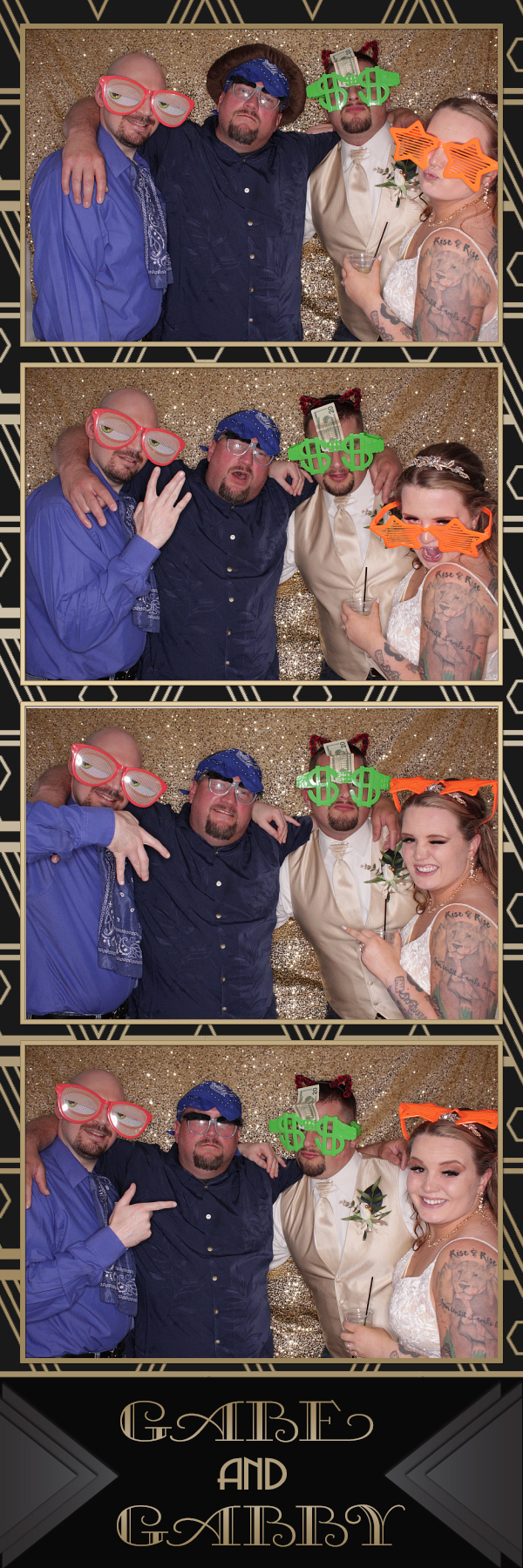 Gabe and Gabby's Wedding | View more photos from the event at gallery.photoboothbillings.com/u/PhotoBoothBillings/Gabe-and-Gabbys-Wedding
