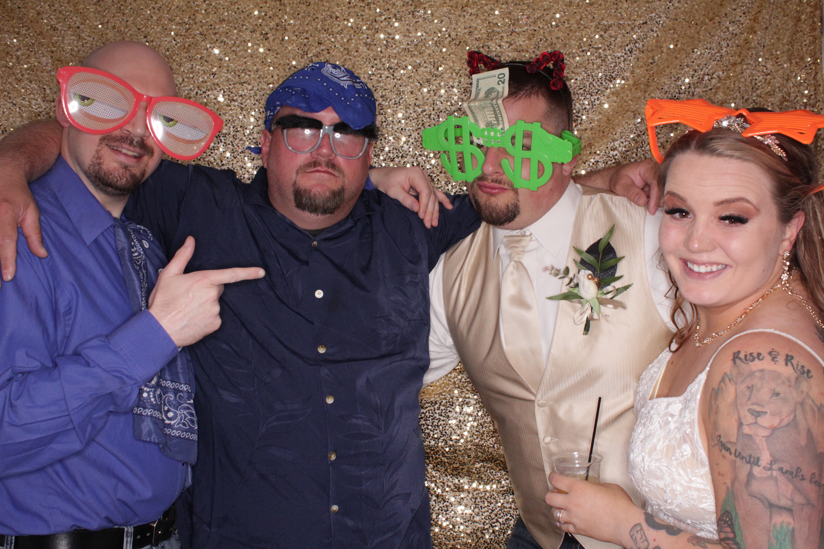 Gabe and Gabby's Wedding | View more photos from the event at gallery.photoboothbillings.com/u/PhotoBoothBillings/Gabe-and-Gabbys-Wedding