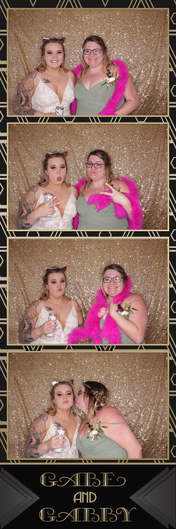 Gabe and Gabby's Wedding | View more photos from the event at gallery.photoboothbillings.com/u/PhotoBoothBillings/Gabe-and-Gabbys-Wedding