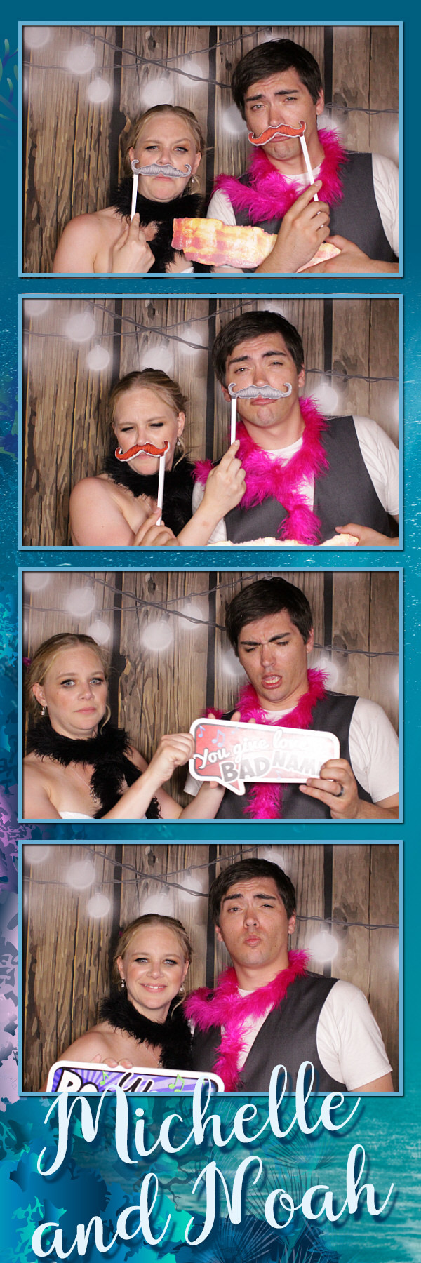 Michelle and Noah's Wedding | View more photos from the event at gallery.photoboothbillings.com/u/PhotoBoothBillings/Michelle-and-Noahs-Wedding