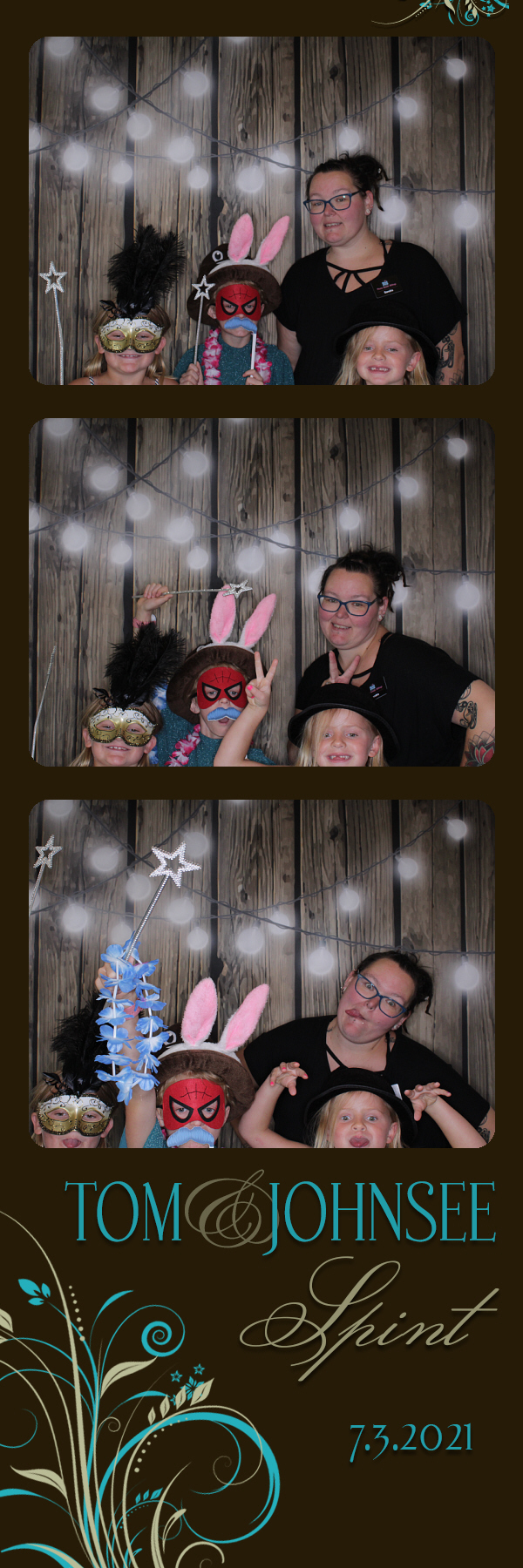 Tom and Johnsee's Wedding | View more photos from the event at gallery.photoboothbillings.com/u/PhotoBoothBillings/Tom-and-Johnsees-Wedding