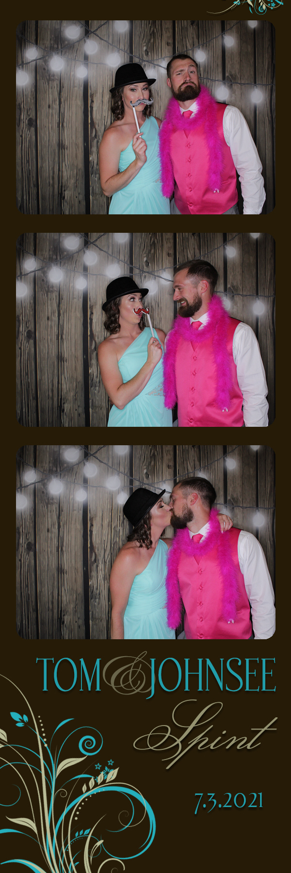 Tom and Johnsee's Wedding | View more photos from the event at gallery.photoboothbillings.com/u/PhotoBoothBillings/Tom-and-Johnsees-Wedding