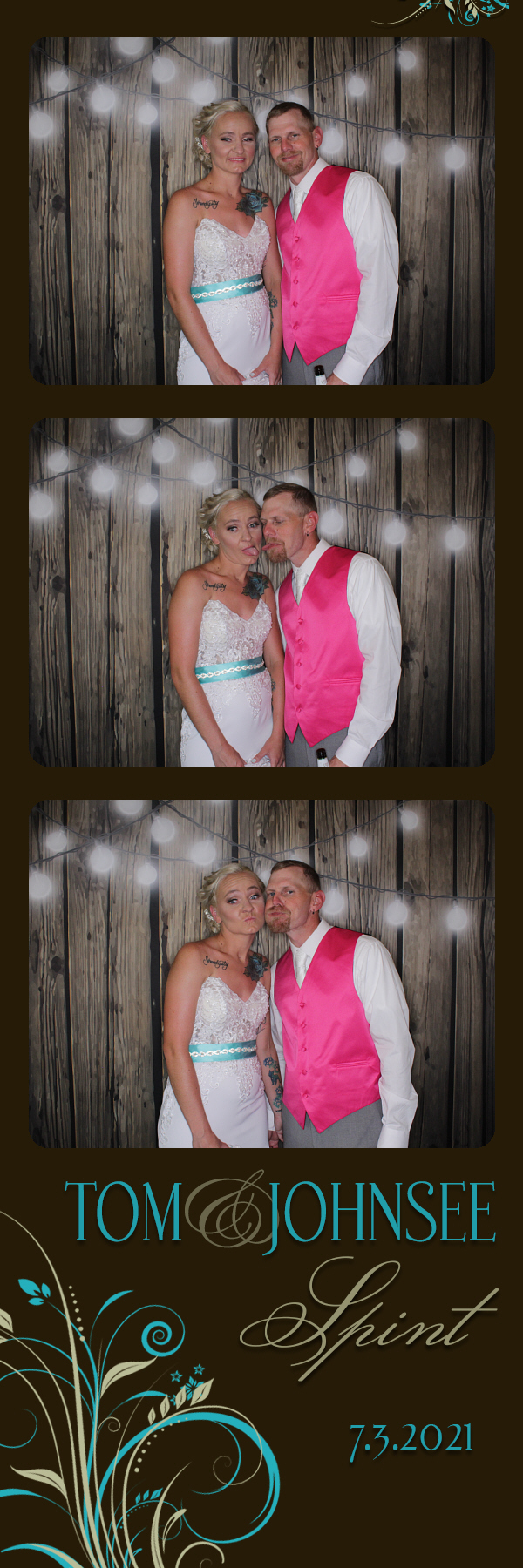 Tom and Johnsee's Wedding | View more photos from the event at gallery.photoboothbillings.com/u/PhotoBoothBillings/Tom-and-Johnsees-Wedding