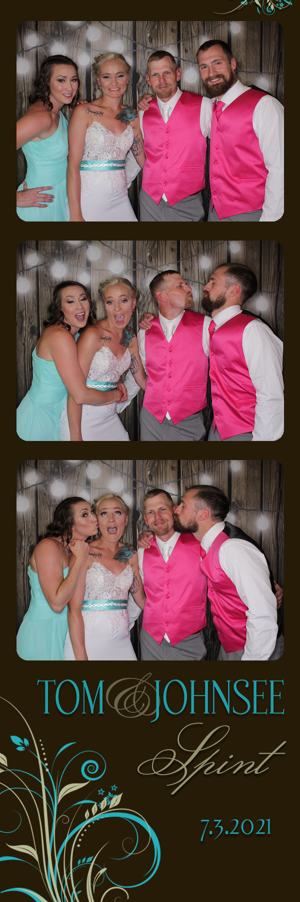 Tom and Johnsee's Wedding | View more photos from the event at gallery.photoboothbillings.com/u/PhotoBoothBillings/Tom-and-Johnsees-Wedding