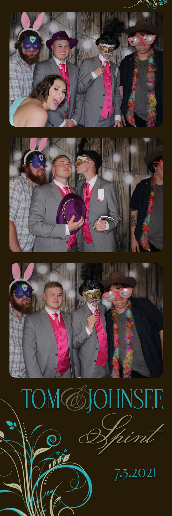 Tom and Johnsee's Wedding | View more photos from the event at gallery.photoboothbillings.com/u/PhotoBoothBillings/Tom-and-Johnsees-Wedding